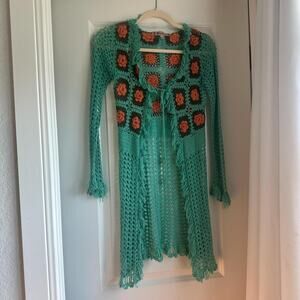 Beach Cover up/Cardigan Granny Squares xs/sm